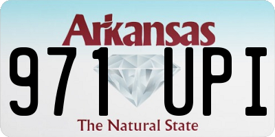 AR license plate 971UPI