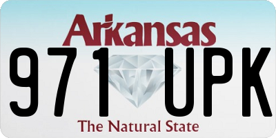 AR license plate 971UPK