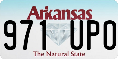 AR license plate 971UPO