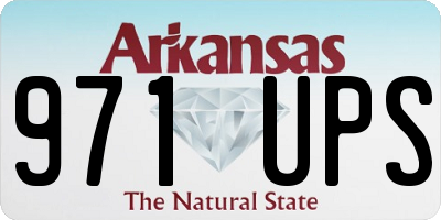 AR license plate 971UPS