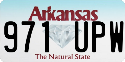 AR license plate 971UPW