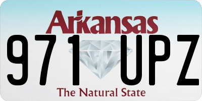 AR license plate 971UPZ