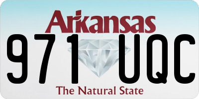 AR license plate 971UQC
