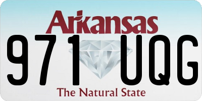 AR license plate 971UQG