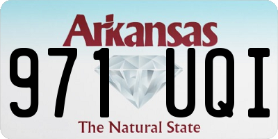 AR license plate 971UQI