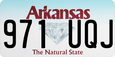 AR license plate 971UQJ