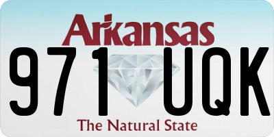 AR license plate 971UQK