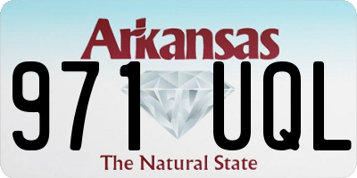 AR license plate 971UQL