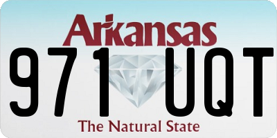 AR license plate 971UQT