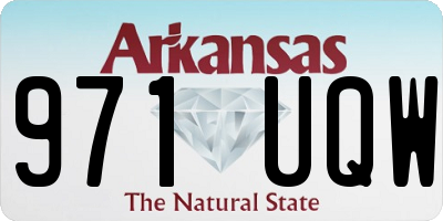 AR license plate 971UQW