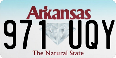 AR license plate 971UQY