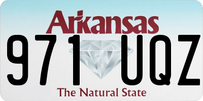 AR license plate 971UQZ