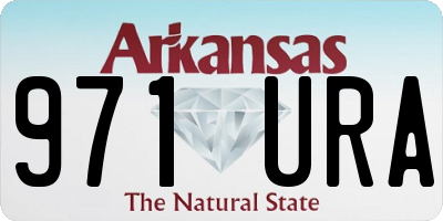 AR license plate 971URA