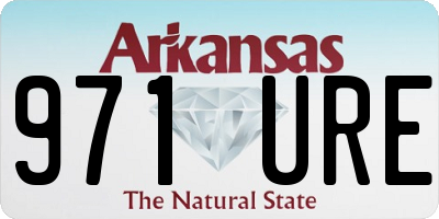 AR license plate 971URE