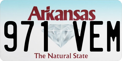 AR license plate 971VEM