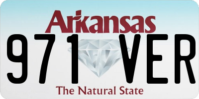 AR license plate 971VER
