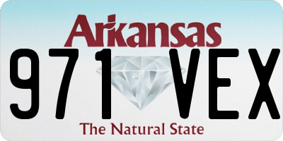 AR license plate 971VEX