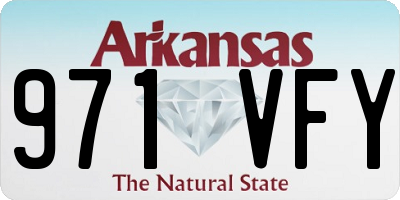 AR license plate 971VFY
