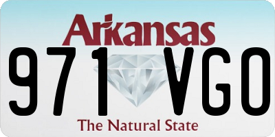 AR license plate 971VGO
