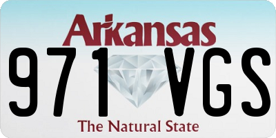 AR license plate 971VGS