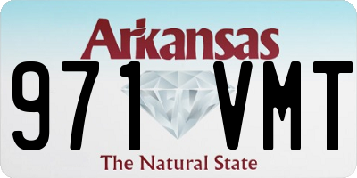 AR license plate 971VMT