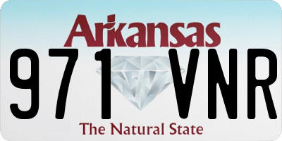 AR license plate 971VNR