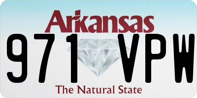 AR license plate 971VPW