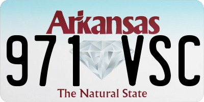 AR license plate 971VSC