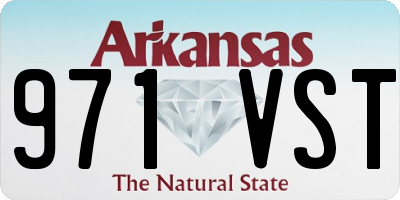 AR license plate 971VST