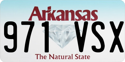 AR license plate 971VSX