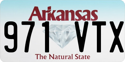 AR license plate 971VTX