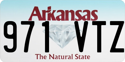 AR license plate 971VTZ