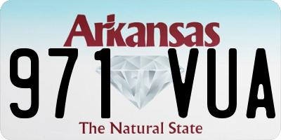 AR license plate 971VUA