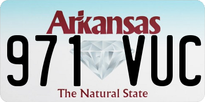 AR license plate 971VUC
