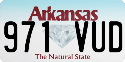 AR license plate 971VUD
