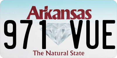 AR license plate 971VUE