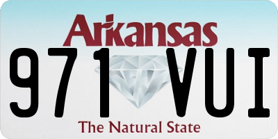 AR license plate 971VUI