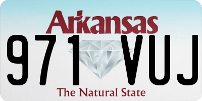 AR license plate 971VUJ