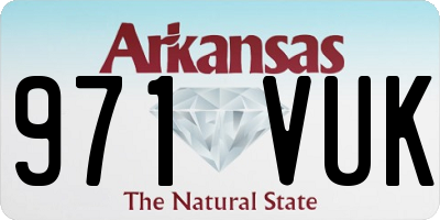 AR license plate 971VUK
