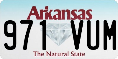 AR license plate 971VUM