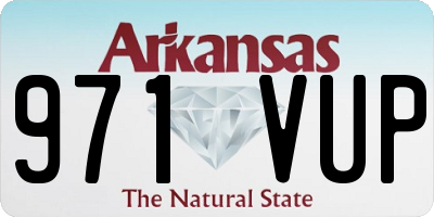 AR license plate 971VUP