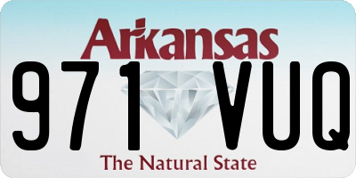 AR license plate 971VUQ