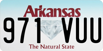 AR license plate 971VUU