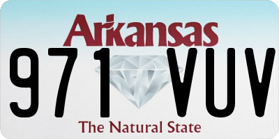 AR license plate 971VUV