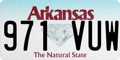 AR license plate 971VUW