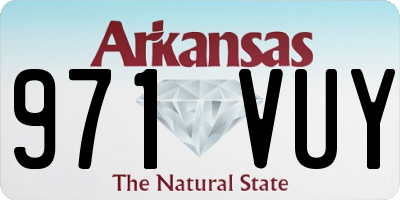 AR license plate 971VUY