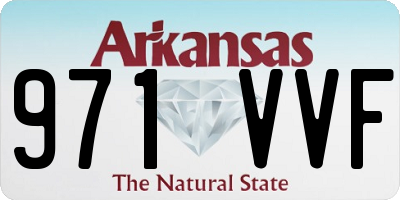 AR license plate 971VVF