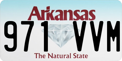 AR license plate 971VVM