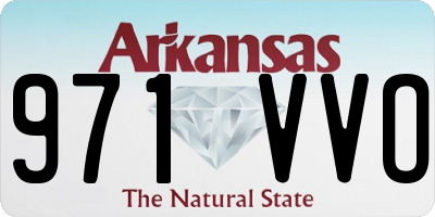 AR license plate 971VVO