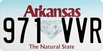 AR license plate 971VVR
